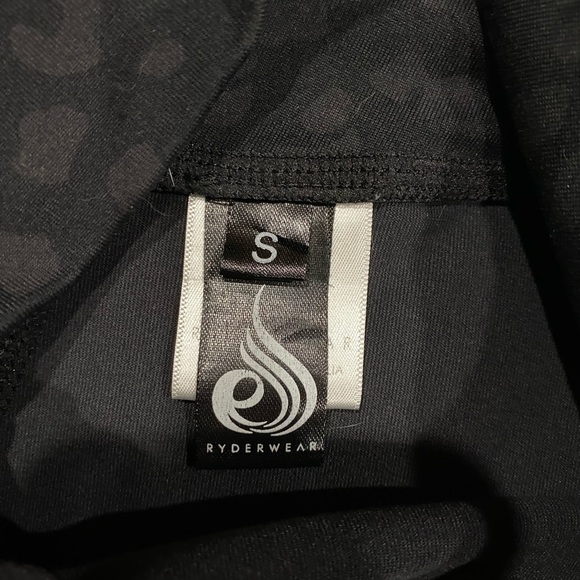 Ryderwear Leggings, Black Leopard Print, Size Small - Picture 6 of 15